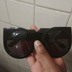 Wildfox Granny Black Oversized Sunglasses